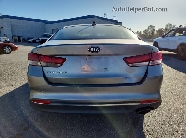 5XXGT4L36GG072333 2016 KIA OPTIMA Серебряный Вид сзади