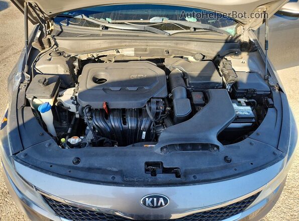 5XXGT4L36GG072333 2016 KIA OPTIMA Серебряный Вид задней части салона