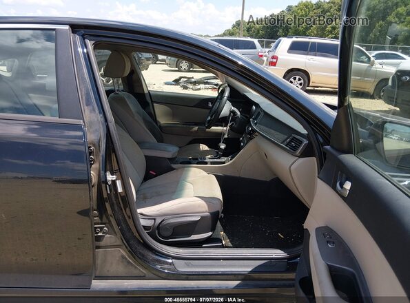 5XXGT4L36GG075166 2016 KIA OPTIMA Black წინა სალონის ხედი