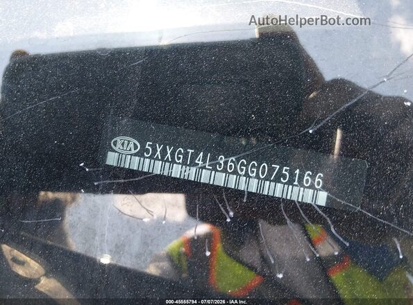 5XXGT4L36GG075166 2016 KIA OPTIMA Black 