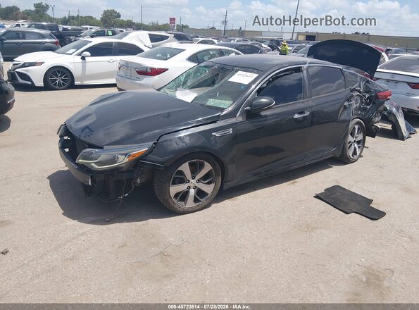 5XXGT4L36KG373225 2019 KIA OPTIMA Black Front left
