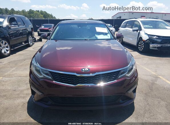 5XXGT4L36LG437930 2020 KIA OPTIMA Burgundy Widok deski rozdzielczej