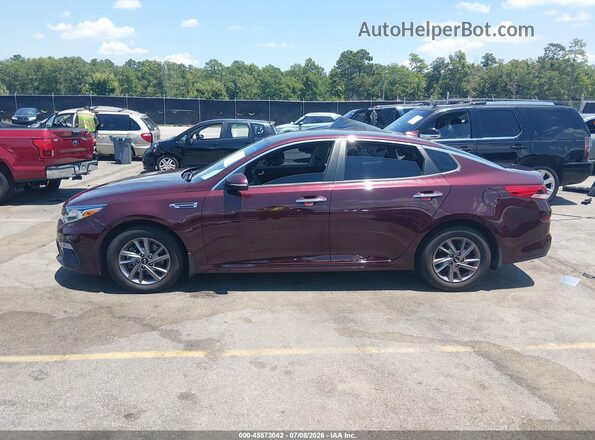 5XXGT4L36LG437930 2020 KIA OPTIMA Burgundy Widok wnętrza z tyłu