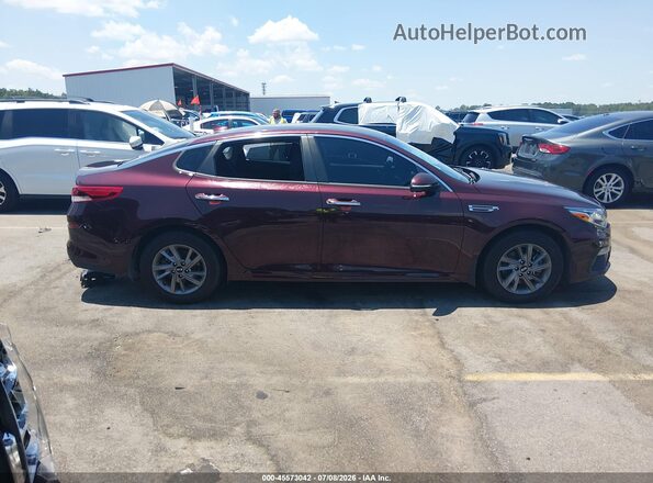 5XXGT4L36LG437930 2020 KIA OPTIMA Burgundy Widok zestawu wskaźników
