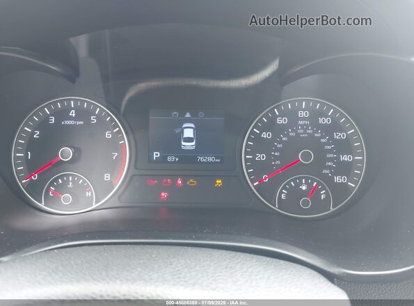 5XXGT4L37LG442361 2020 KIA OPTIMA White Widok tylnych siedzeń