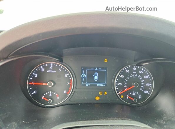 5XXGT4L38GG032917 2016 KIA OPTIMA Silver Widok zestawu wskaźników