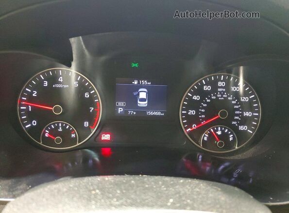5XXGT4L38KG294784 2019 KIA OPTIMA White Instrument cluster view