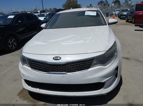 5XXGT4L39GG024535 2016 KIA OPTIMA White Вид спереду