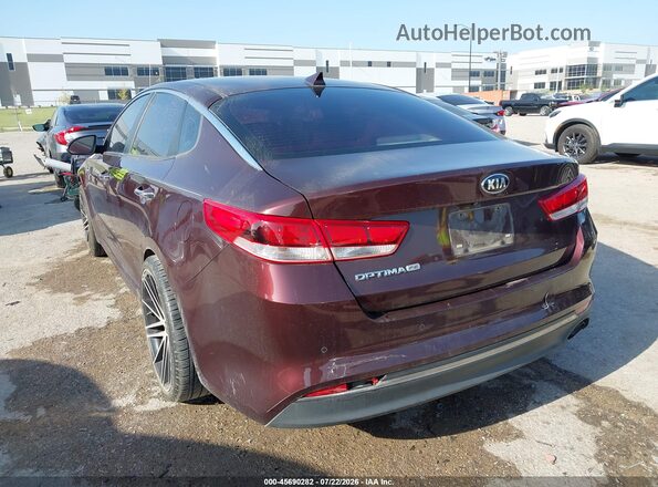 5XXGT4L39GG053422 2016 KIA OPTIMA Maroon Tył lewy