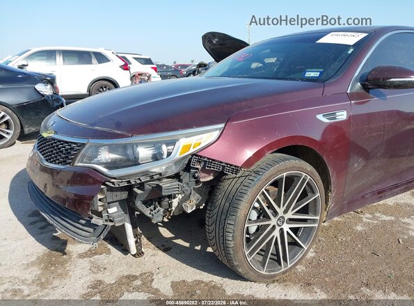 5XXGT4L39GG053422 2016 KIA OPTIMA Maroon Widok z przodu