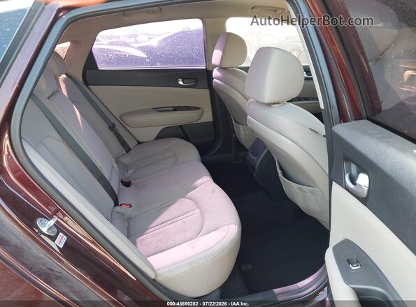 5XXGT4L39GG053422 2016 KIA OPTIMA Maroon Widok naklejki z numerem VIN