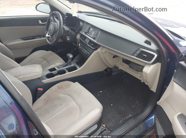 5XXGT4L39GG082239 2016 KIA OPTIMA Blue Vista interior delantera