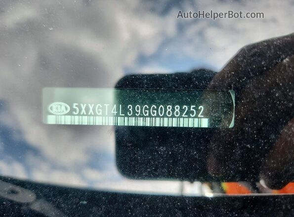 5XXGT4L39GG088252 2016 KIA OPTIMA Серебряный Вид подкапотного пространства