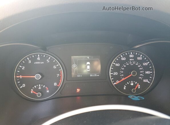 5XXGT4L39GG098926 2016 KIA OPTIMA Черный Вид щитка приборов