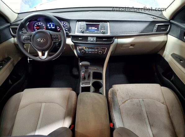 5XXGT4L39GG113666 2016 KIA OPTIMA Blue Vista del salpicadero