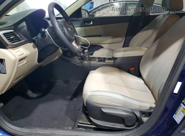 5XXGT4L39GG113666 2016 KIA OPTIMA Blue Vista interior delantera