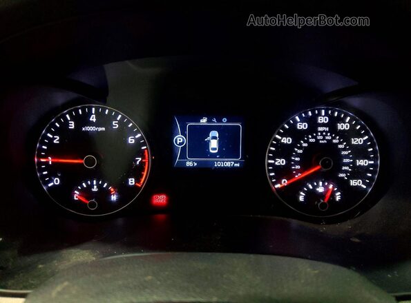 5XXGT4L39GG113666 2016 KIA OPTIMA Blue Vista del cuadro de instrumentos