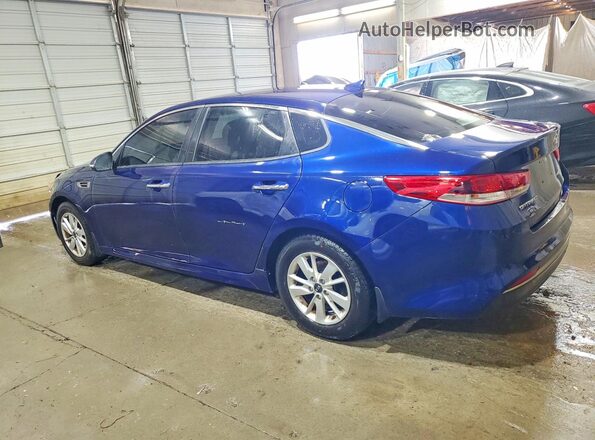 5XXGT4L39GG113666 2016 KIA OPTIMA Blue Trasero izquierdo