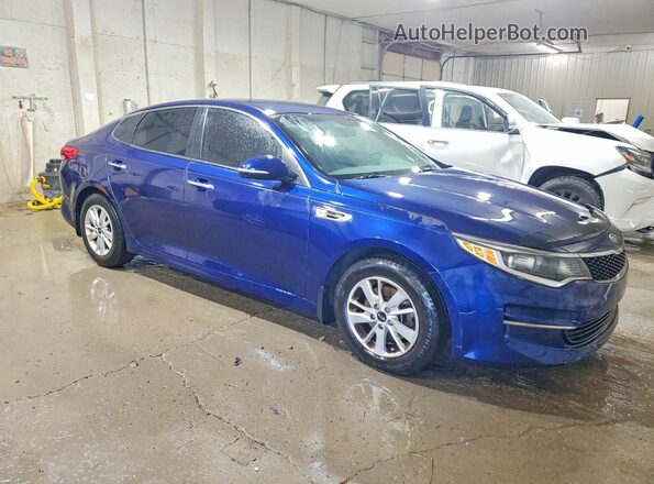 5XXGT4L39GG113666 2016 KIA OPTIMA Blue Delantero derecho