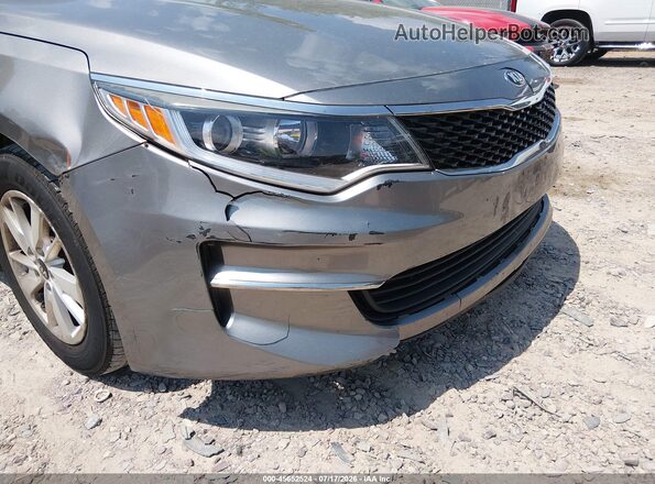 5XXGT4L39GG114896 2016 KIA OPTIMA Gray Widok zestawu wskaźników