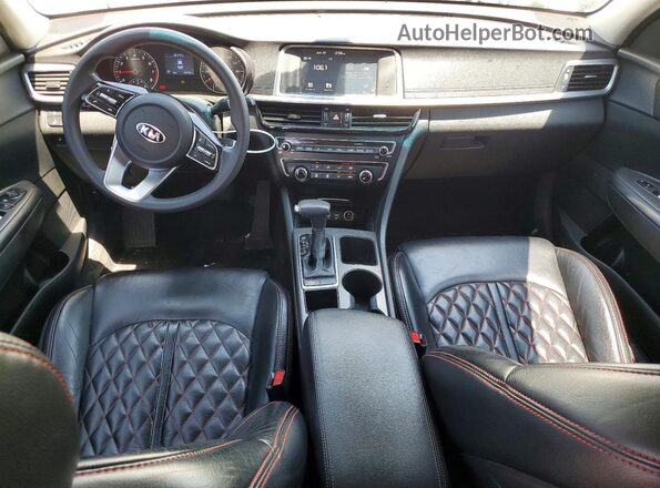 5XXGT4L3XKG364530 2019 KIA OPTIMA White Вид панелі приладів