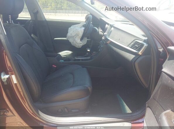 5XXGU4L14KG353356 2019 KIA OPTIMA Maroon Vista interior delantera