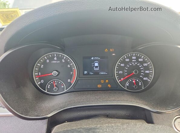 5XXGU4L16KG324893 2019 KIA OPTIMA Серый Вид щитка приборов