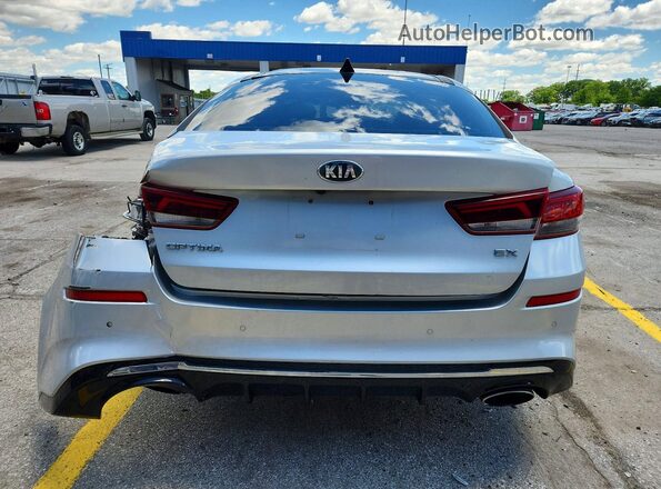 5XXGU4L16KG344187 2019 KIA OPTIMA Silver უკანა ხედი