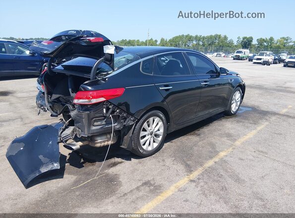 5XXGU4L31GG076514 2016 KIA OPTIMA Black Tył prawy