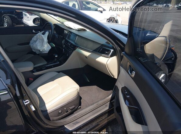 5XXGU4L31GG076514 2016 KIA OPTIMA Black Widok wnętrza z przodu