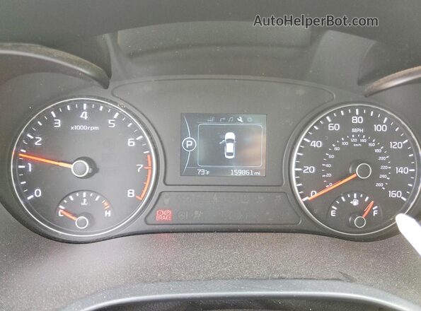 5XXGU4L31GG084760 2016 KIA OPTIMA Gray Вид щитка приладів