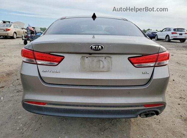 5XXGU4L31GG084760 2016 KIA OPTIMA Gray Вид ззаду
