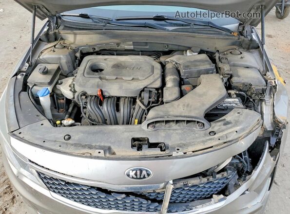5XXGU4L31GG084760 2016 KIA OPTIMA Gray Вид задньої частини салону
