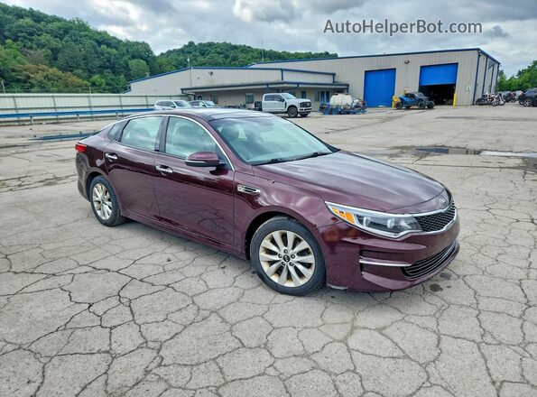 5XXGU4L33GG011812 2016 KIA OPTIMA Burgundy Передня права чверть