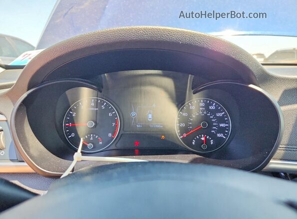 5XXGU4L33GG012877 2016 KIA OPTIMA Blue Widok zestawu wskaźników