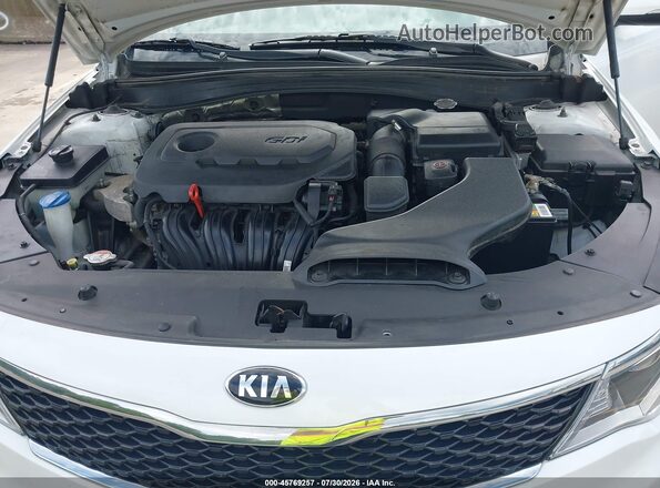 5XXGU4L36GG014073 2016 KIA OPTIMA White Հետևի տեսք