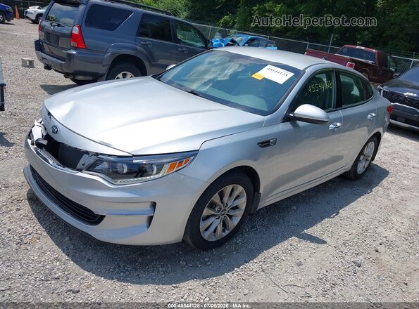 5XXGU4L36GG075245 2016 KIA OPTIMA Silver Front left