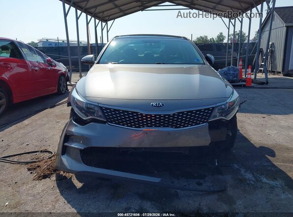 5XXGU4L37JG227475 2018 KIA OPTIMA Gray Widok z przodu