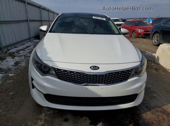 5XXGU4L38GG004841 2016 KIA OPTIMA White Widok z przodu