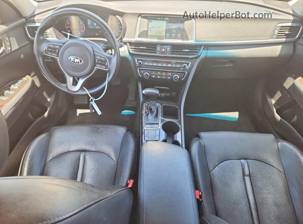 5XXGU4L38GG091219 2016 KIA OPTIMA Gray Առջևի վահանակի տեսք
