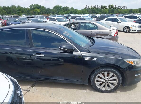 5XXGU4L39GG052753 2016 KIA OPTIMA Black Вид задньої частини салону