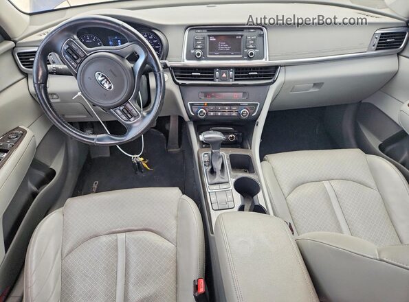 5XXGU4L3XGG021334 2016 KIA OPTIMA Blue Dashboard view
