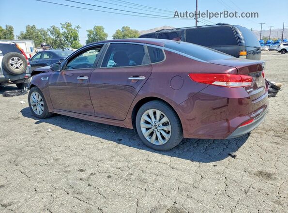 5XXGU4L3XGG073286 2016 KIA OPTIMA Burgundy Հետևի ձախ