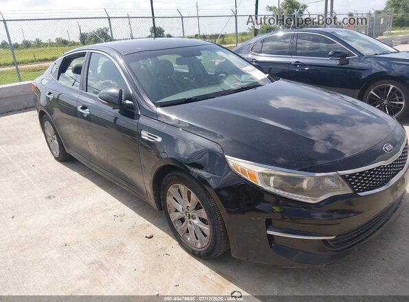5XXGU4L3XGG076429 2016 KIA OPTIMA Black Вид спереду