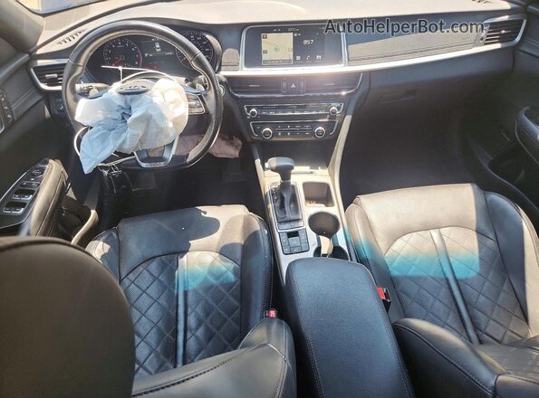 5XXGV4L21KG290237 2019 KIA OPTIMA Blue Вид панелі приладів