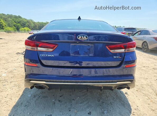 5XXGV4L21KG290237 2019 KIA OPTIMA Blue Вид ззаду