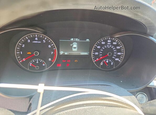 5XXGV4L21KG290237 2019 KIA OPTIMA Blue Вид щитка приладів