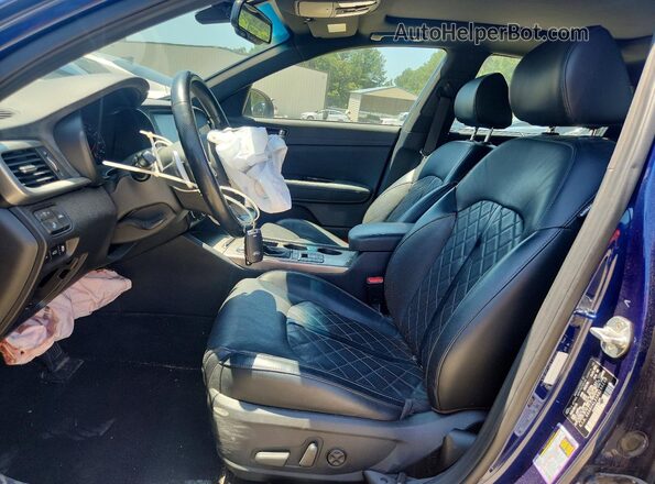 5XXGV4L21KG290237 2019 KIA OPTIMA Blue Вид салону спереду