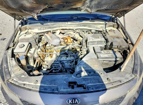 5XXGV4L2XJG194878 2018 KIA OPTIMA Gray Widok wnętrza z tyłu