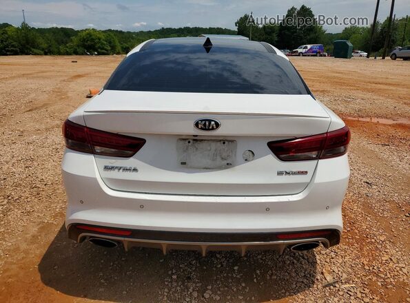 5XXGW4L20GG016645 2016 KIA OPTIMA White Widok z tyłu